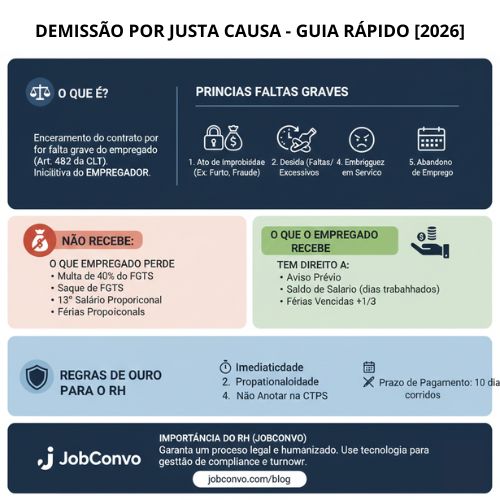 Infográfico Demissão Justa Causa